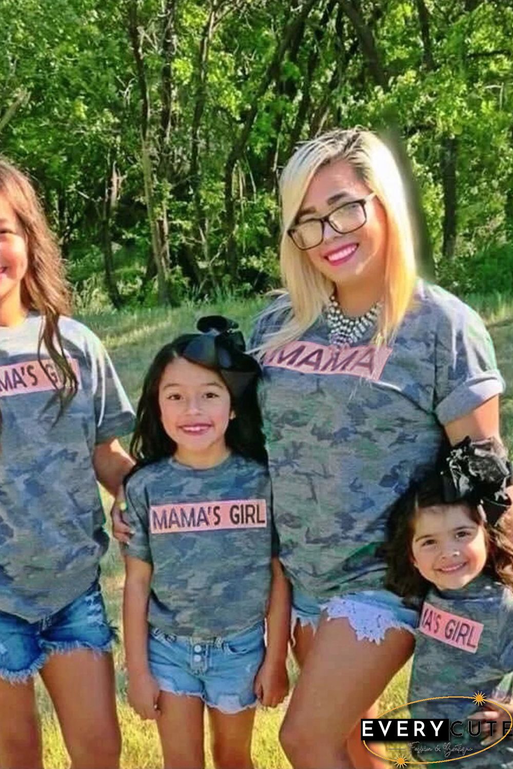 MAMA Camo Print T-shirt