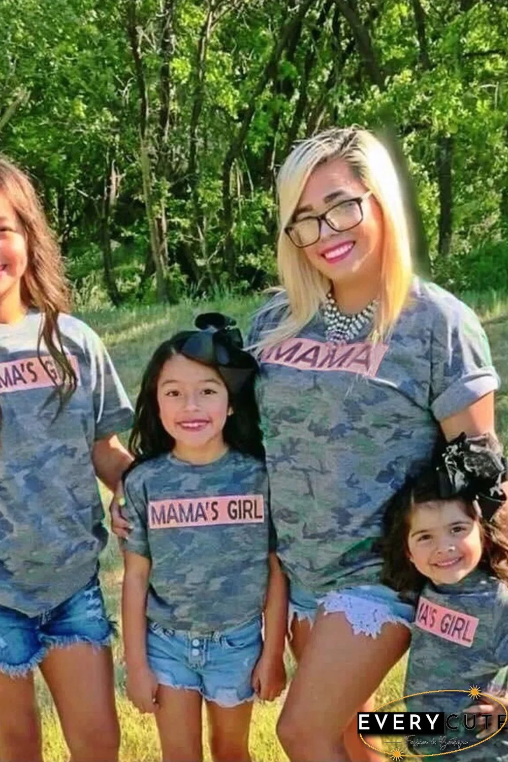 MAMA Camo Print T-shirt