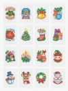 16pcs Mini Square Diamond Painting - Christmas