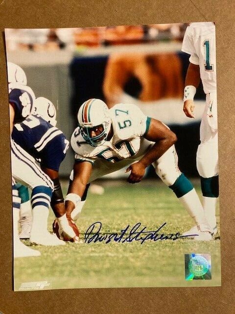 Dwight Stephenson HOF Boldly Signed 8x10 Photo Poster painting with COA