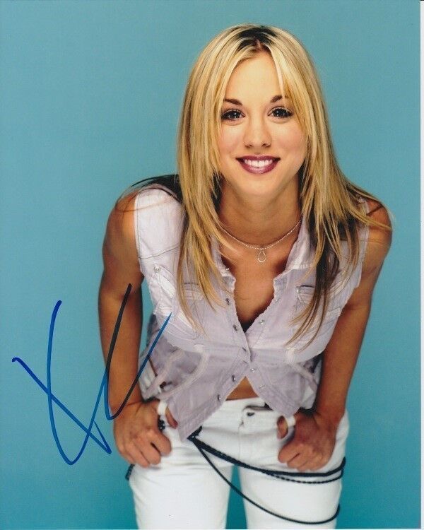 KALEY CUOCO Signed Autographed THE BIG BANG THEORY PENNY HOFSTADTER Photo Poster painting