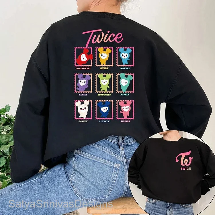TWICE Lovelys Printed Sweatshirt