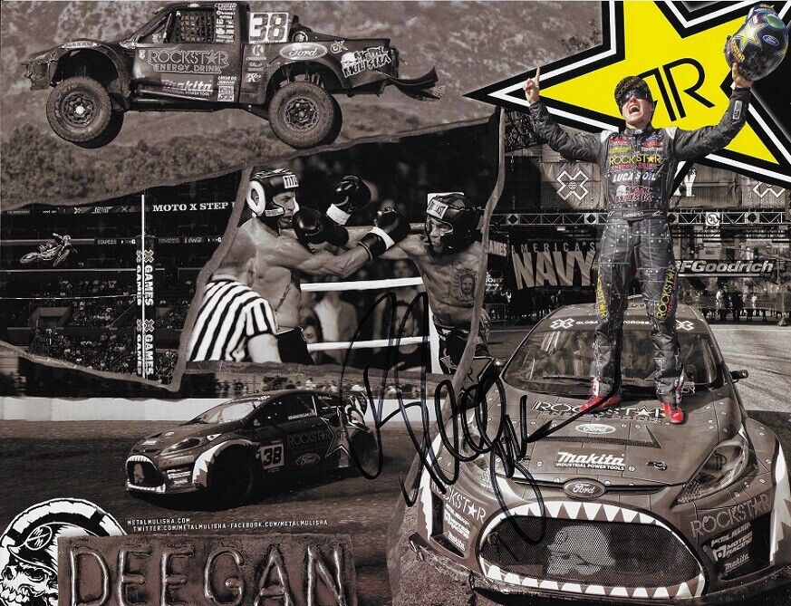 *BRIAN DEEGAN*SIGNED*AUTOGRAPHED*PICTURE*METAL*MULISHA*ROCKSTAR*COA*