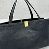 Luxury Horse Hair Real Leather Hanbag for Women Cabas Rectangle Tote Bag Black 21x40x12 cm