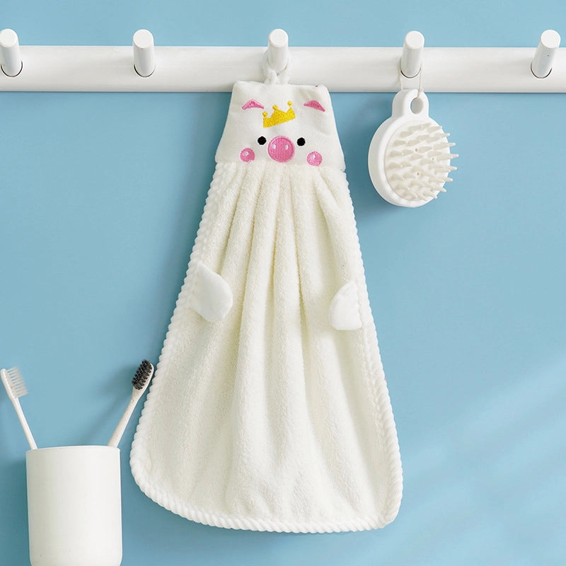 Kitchen Hand Towel Factory LOGO Hanging Hand Towel Coral Velvet Hand Towel Factory