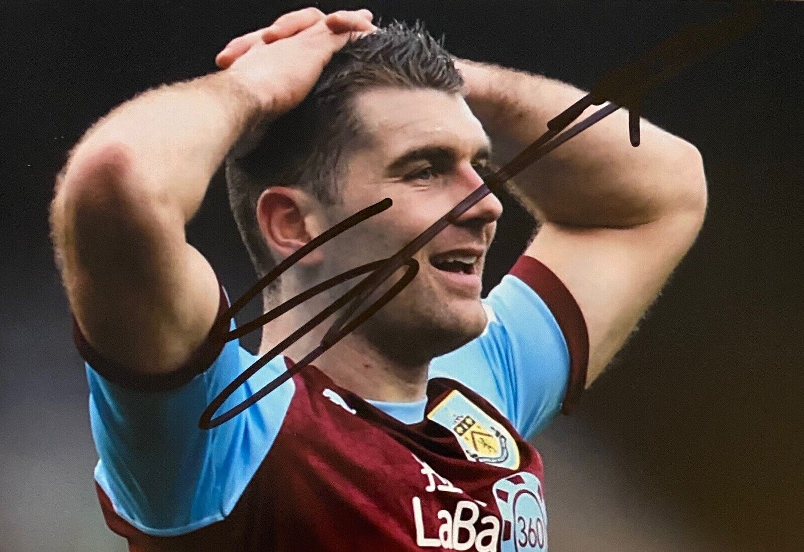 Sam Vokes Genuine Hand Signed 6X4 Photo Poster painting - Burnley 4