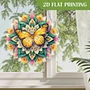 Diamond Painting 2D Flat Butterfly Mandala Pendant Wall Decor for Home & Windows