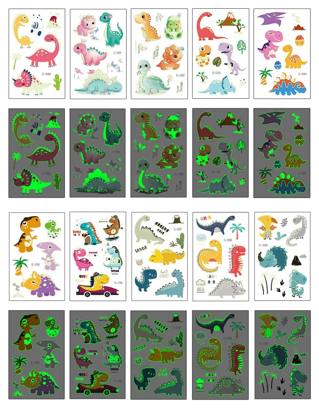 10-20pcs/set Colorful Halloween Skull Head Temporary Tattoo Sticker Child Adult Body Art Water Transfer Fake Tattoo for Face