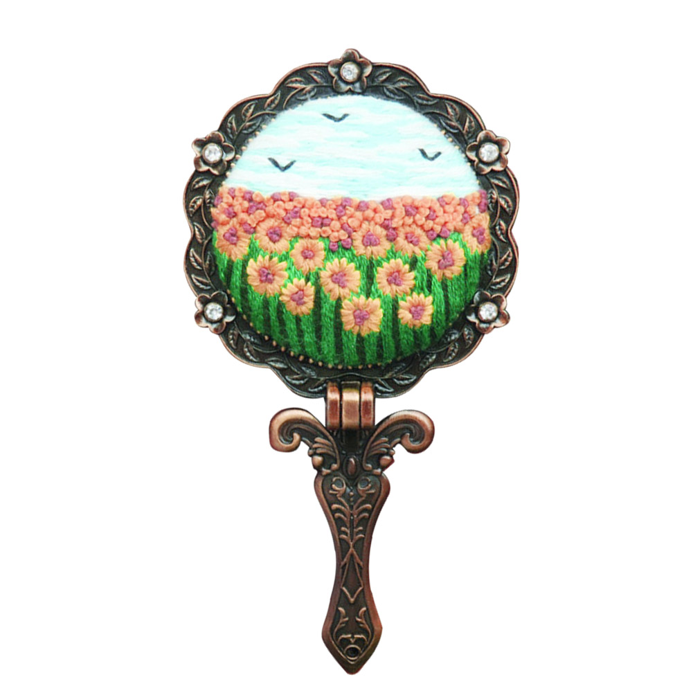 

Sunflower - Makeup Mirror Circle Embroidery - Cross Stitch, 501 Original