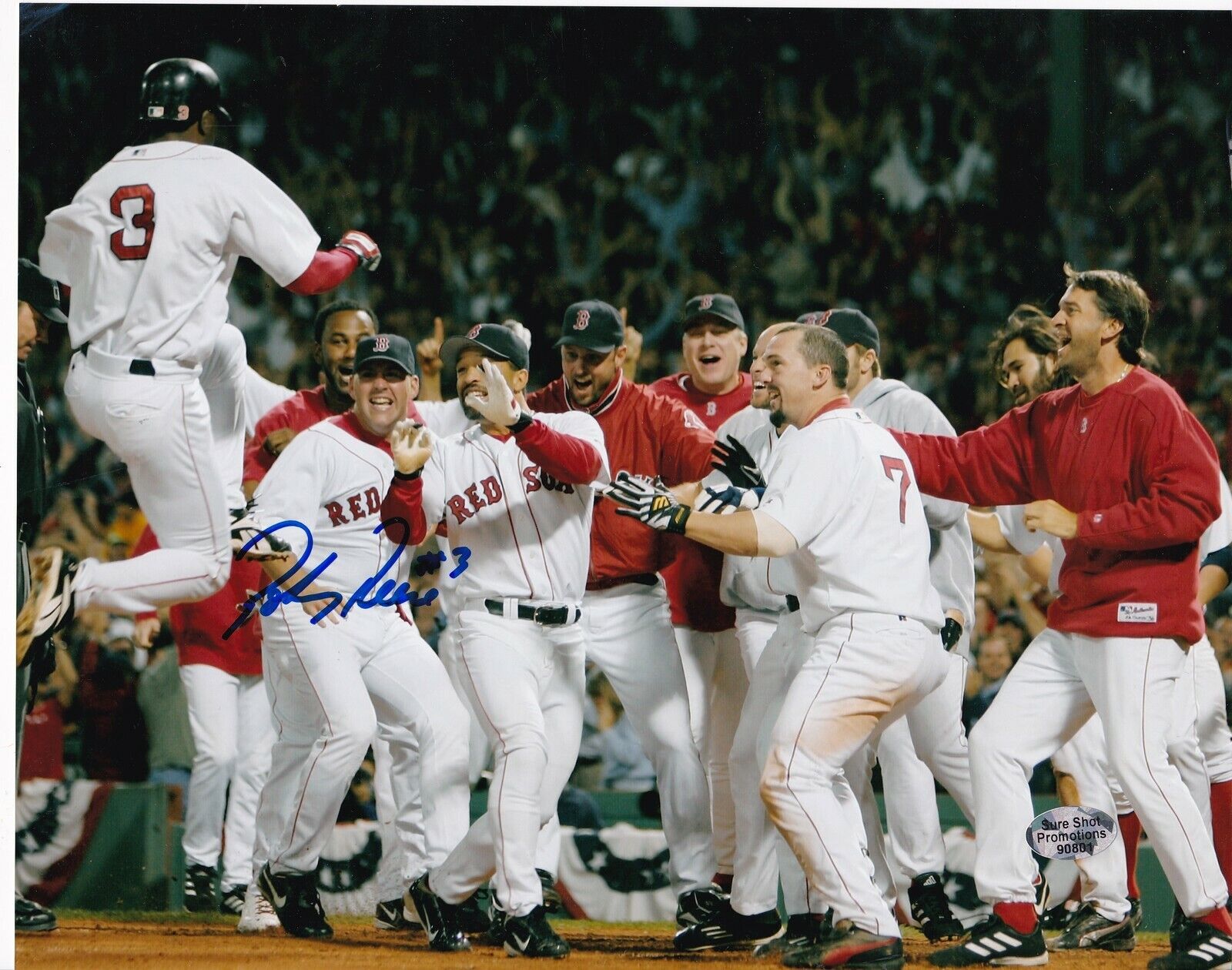 POKEY REESE BOSTON RED SOX ACTION SIGNED 8x10