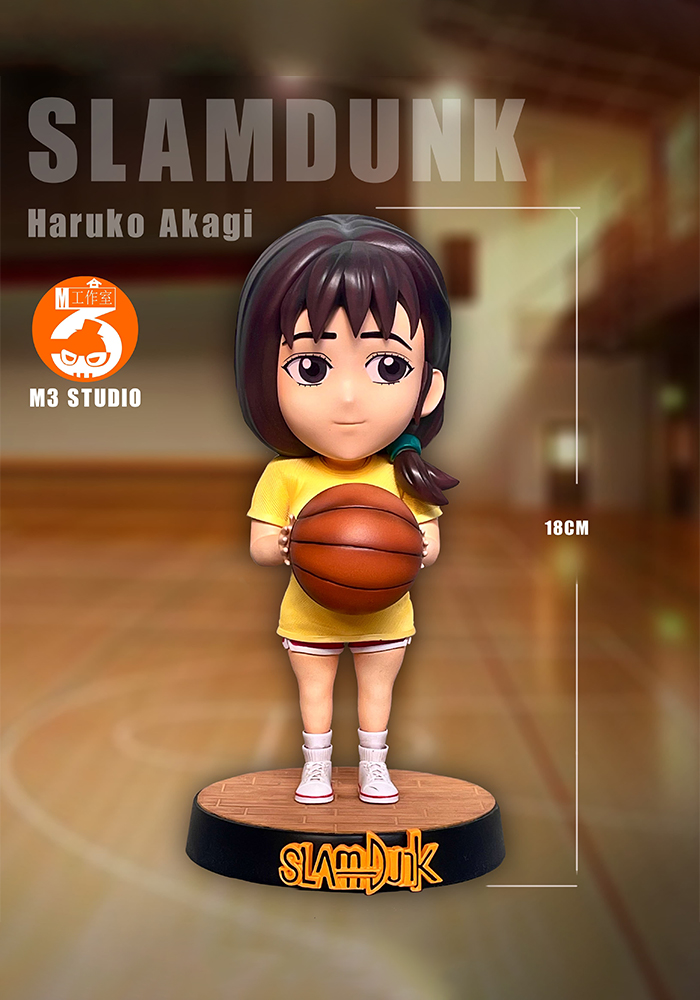 SD Scale Chibi ver. Akagi Haruko - SLAM DUNK Resin Statue - M3 Studios [Pre-Order]-shopify