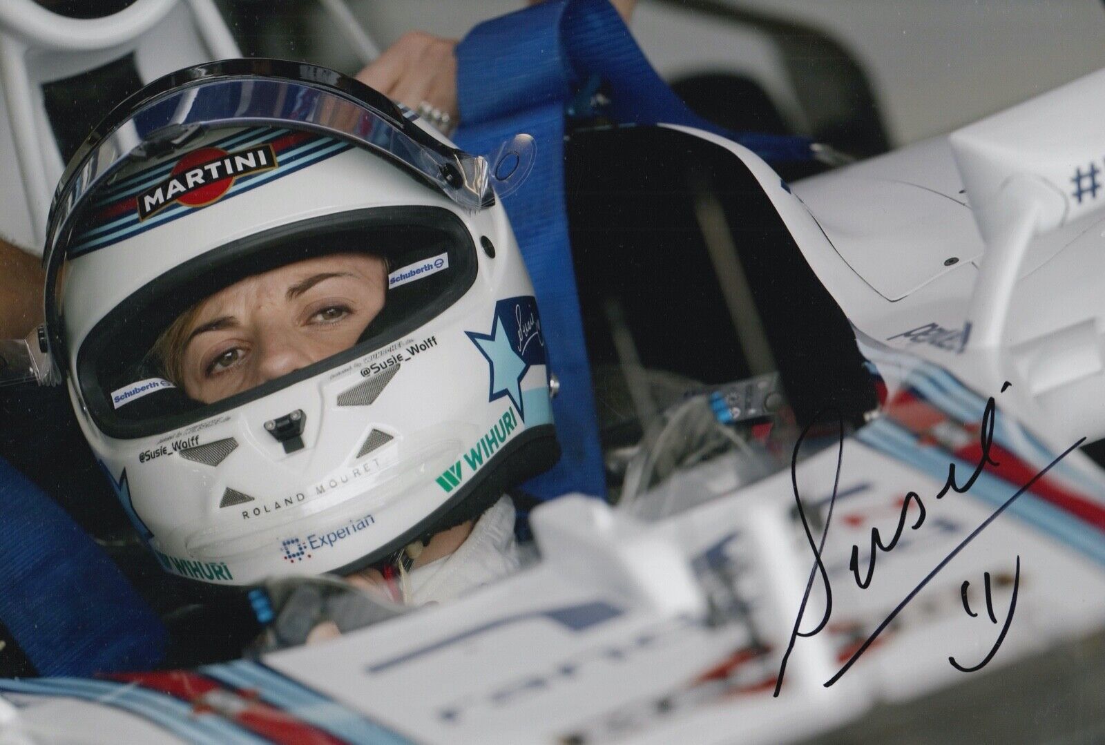 Susie Wolff Hand Signed 12x8 Photo Poster painting F1 Autograph Williams Racing 6