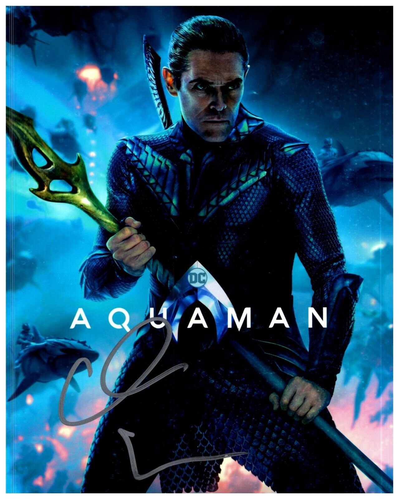 ~~ WILLEM DAFOE Authentic Hand-Signed AQUAMAN