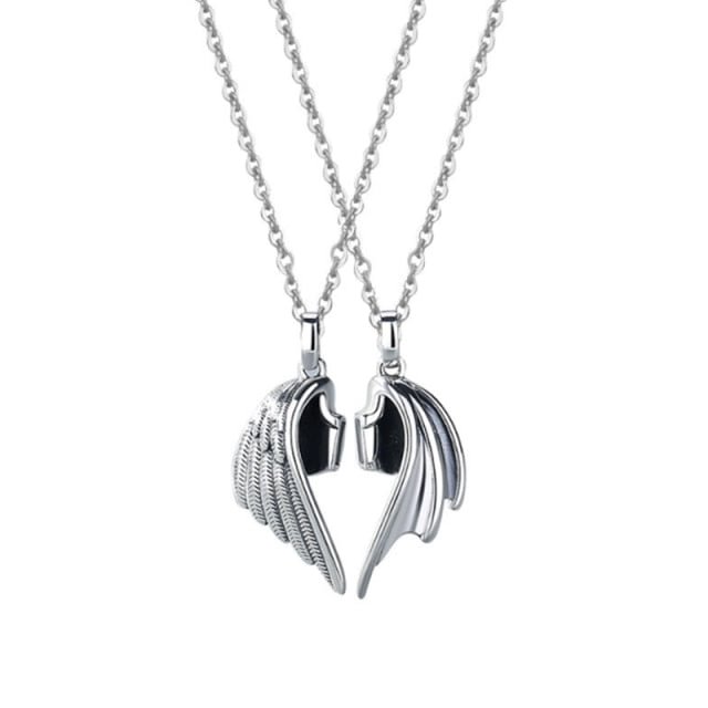 1Pair Magnetic Angels and Demons Necklace