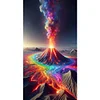 (40*70cm)Colorful Volcanic Eruption - Full Round Drill Diamond Painting