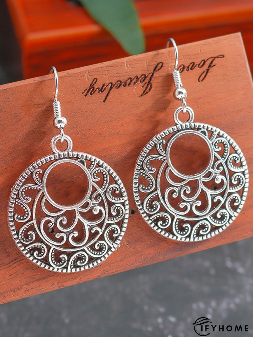 Boho Openwork Ethnic Pattern Earrings Vintage Jewelry | IFYHOME