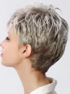 Silver Grey Fashionable Short Hair Pixie Cut Wigs