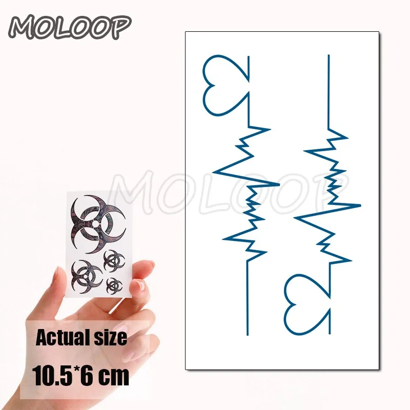 Water Transfer Tattoo Skull Cyclops Pirate Tattoo Body Art Waterproof Temporary Fake Flash Tattoo for Man Woman Kid 10.5*6cm