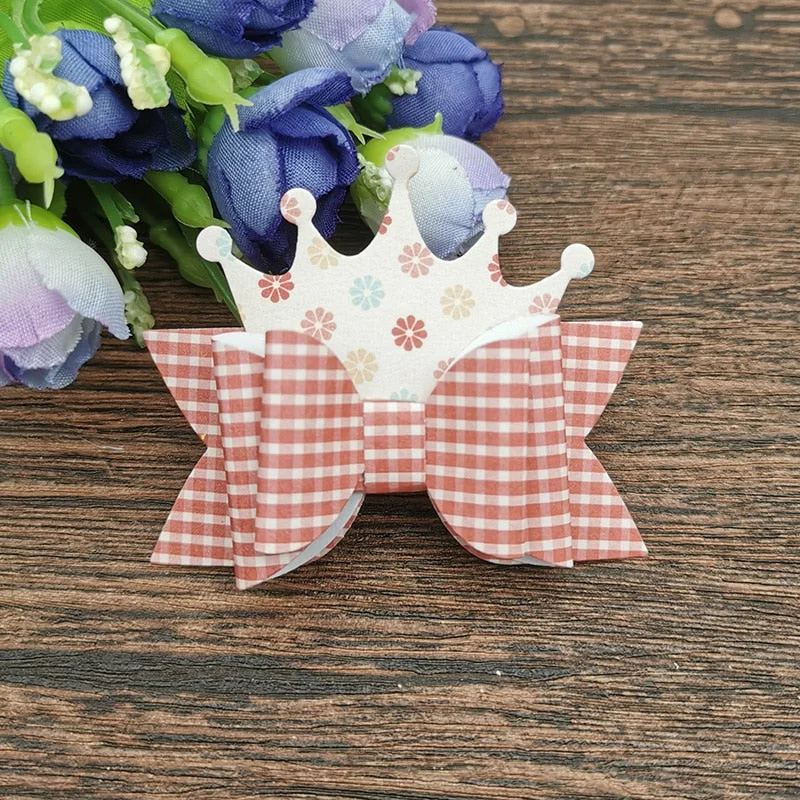 AOKEDIY Crown Bowknot Metal Cutting Dies Stencils For DIY Scrapbooking Decorative Embossing Handcraft Die Cutting Template