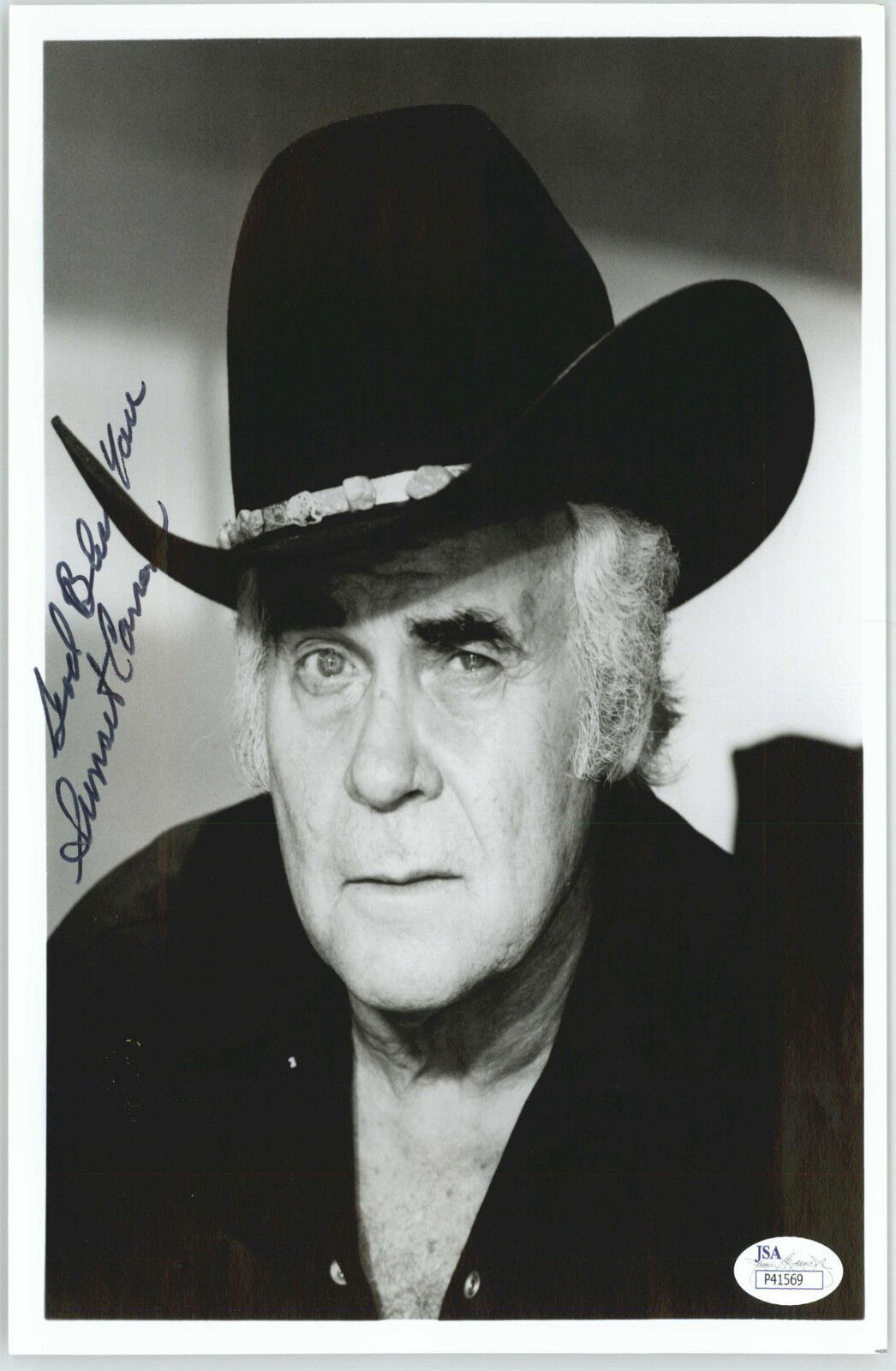 SUNSET CARSON (DECEASED) 8X10 SIGNED AUTOGRAPHED JSA AUTHEN #P41569