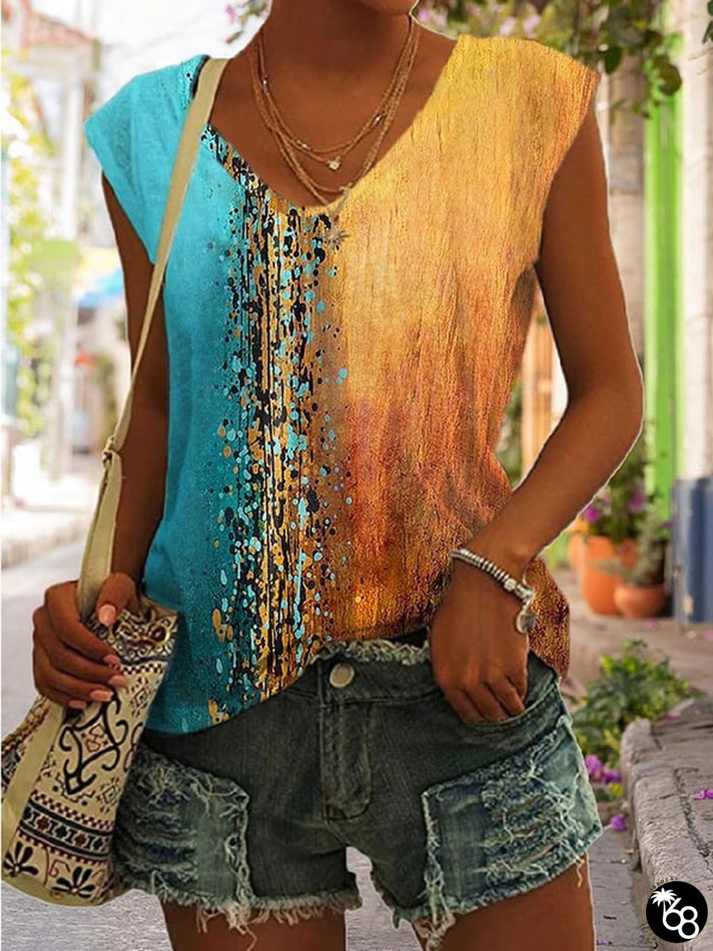 Art Print Vest | 168DEAL