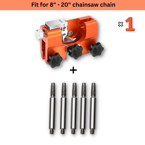Zedimma Chain Sharpener + 5 Grind Heads