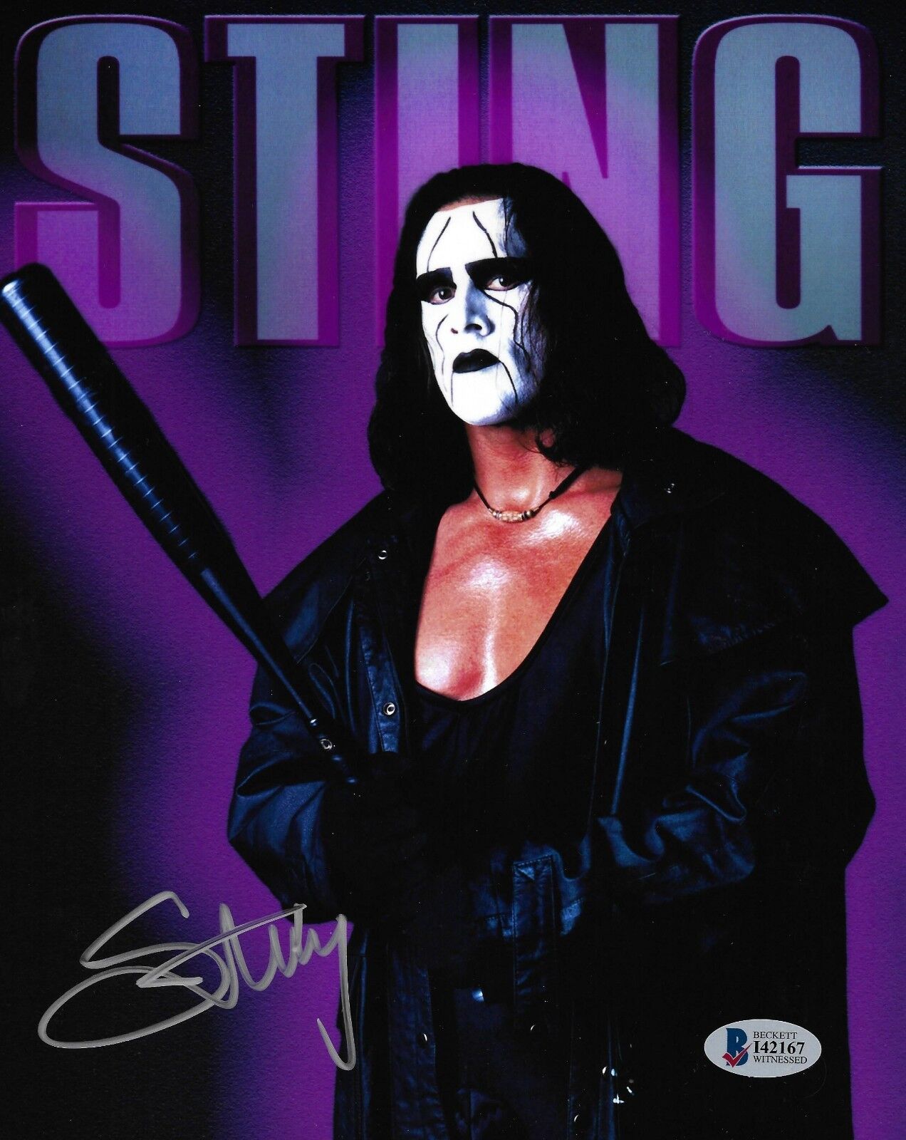 Sting Signed 8x10 Photo Poster painting BAS Beckett COA WWE WCW TNA Wrestling Picture Autograph