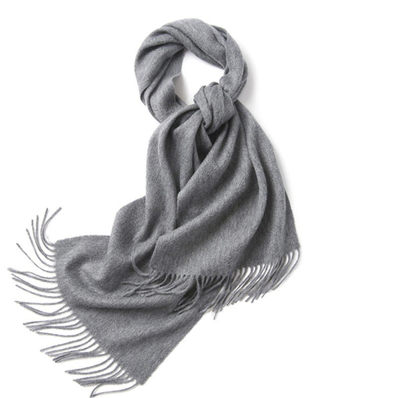 Unisex LambSwool Scarf Pure Color Winter Extra Length Scarf