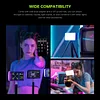 RB-V12 360&deg; Full Color RGB Magnetic LED Fill Light with App Control, 26 Lighting Scenes, USB Type-C PD/QC Fast Charging Port, Cyberpunk Mini Portrait Handheld Selfie Video Creative Lighting