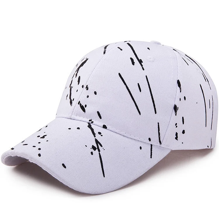 Men Baseball Cap Graffiti Snapback Hats Hip Hop Caps Summer Outdoor Male Adjustable Visor Hat Breathable Cap Long Brimmed Hat