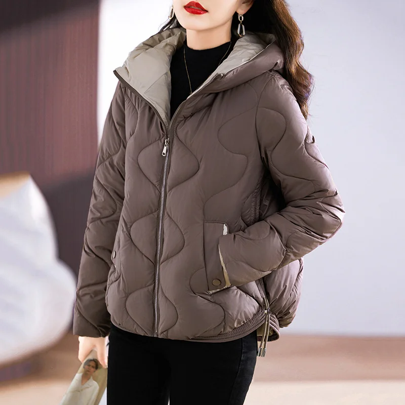 Woherb Winter Wear Korean Version Of Short Down Cotton Clothes Thick Women's Padded Clothes Loose Warm Fashion Hot Style Cotton-Padded Jacket Girls Coat-Outfit Ideas