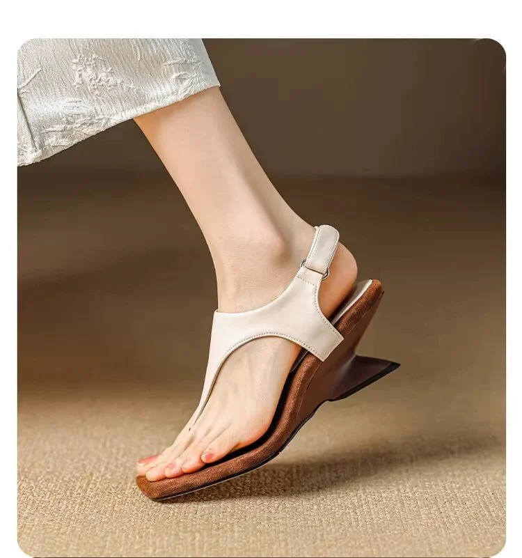 Yyvonne Sandals Women 2025 New Summer Wear High-Heeled Roman Shoes Niche Casual Sandals Women