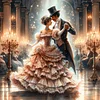 Retro Dance Partner - Diamond Painting - Full Round Drill (Canvas|40*40cm)