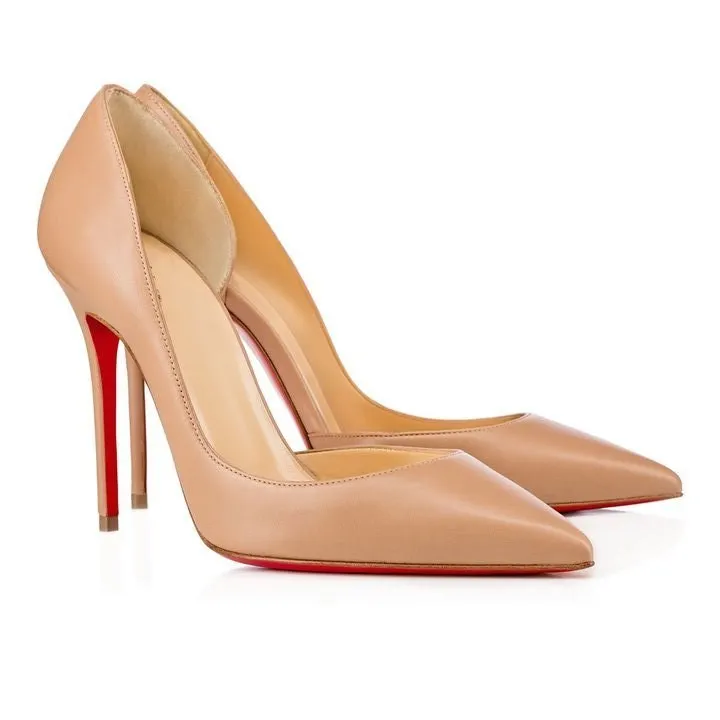 100mm Women's Iriza Party Wedding Red Soles Heels Fashion Pumps-vocosishoes