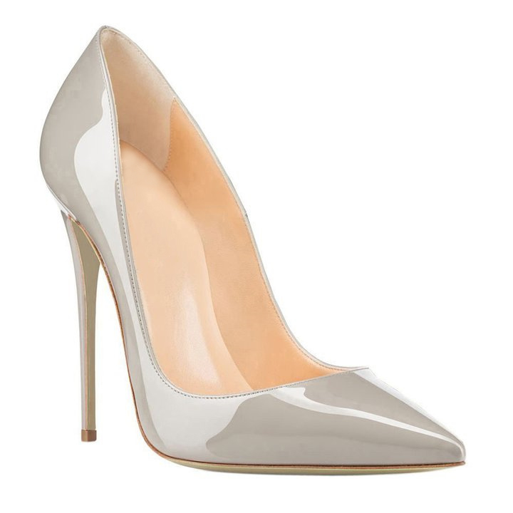 120mm Women's Party Wedding Pumps Patent High Heels Shoes-MERUMOTE