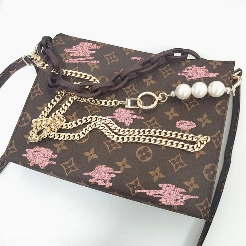 All Seasons Alloy Solid Color Sling Strap Bag Accessories