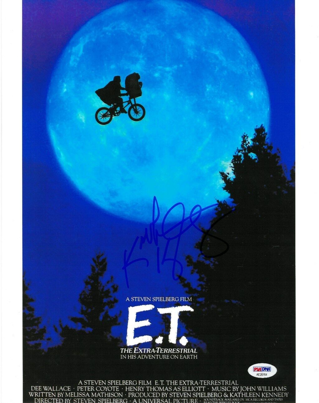 Kathleen Kennedy Signed E.T. Authentic Autographed 11x14 Photo Poster painting PSA/DNA #AE20764