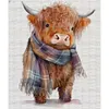 Cute Yak - 18CT Stamped Cross Stitch - 40*45cm - Animal