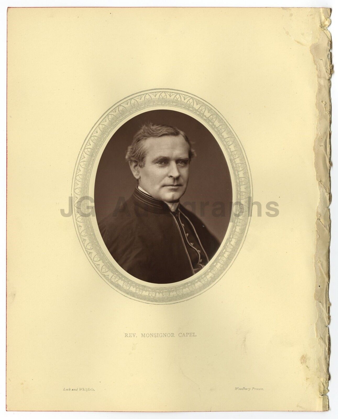 Thomas John Capel - Controversial Priest - 19th Century Woodburytype Photo Poster paintinggraph