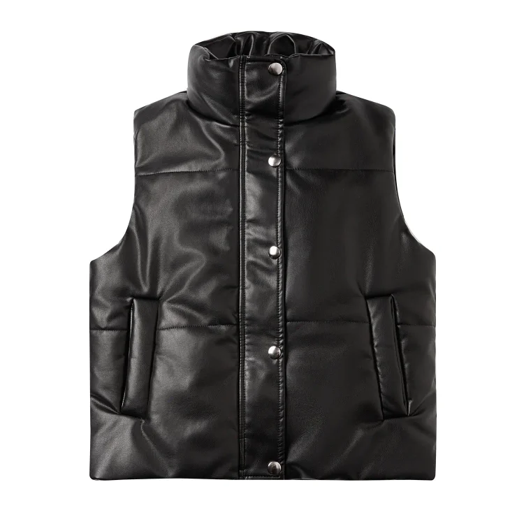 Leather Vest Thermal Jacket For Women