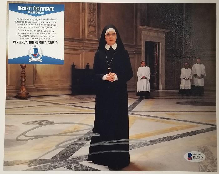 DIANE KEATON Signed THE YOUNG POPE 8x10 Photo Poster painting Autograph ~ Beckett BAS COA