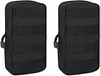 2pc Tactical Molle Pouch Waterproof Portable Mini Military Package Small Waist Pack EDC Bag Multifunctional Utility Pouch Hanging Accessories for Hiking, Hunting, Camping