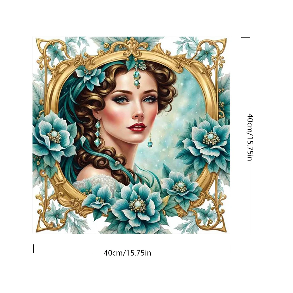 DIY Paint By Number 40*40cm - Photo Frame Lady