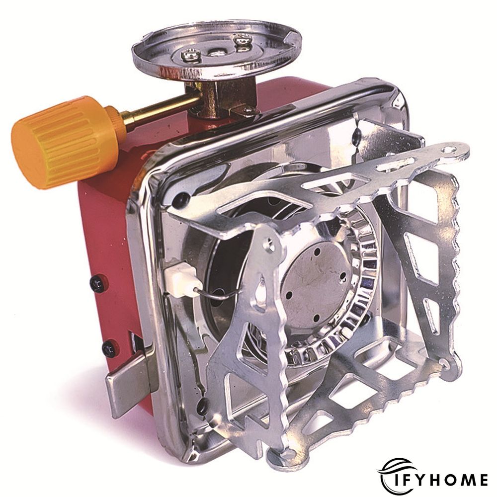 Outdoor mini small square stove gas stove portable folding card stove camping stove | IFYHOME