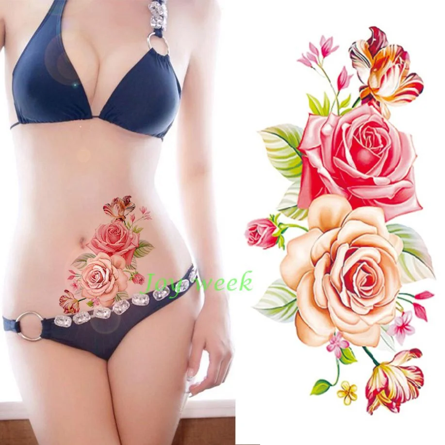 Waterproof Temporary Tattoo Sticker sexy blue red lips tattoo kiss tatto stickers flash tatoo fake tattoos for girls women