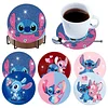 8pcs Cartoon DIY Diamond Painting Holz Untersetzer Kits mit Halter (Stich)