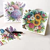 (US Local)8Pcs Butterfly Diamond Painting Greeting Card Diamond Drawing Card for Friends