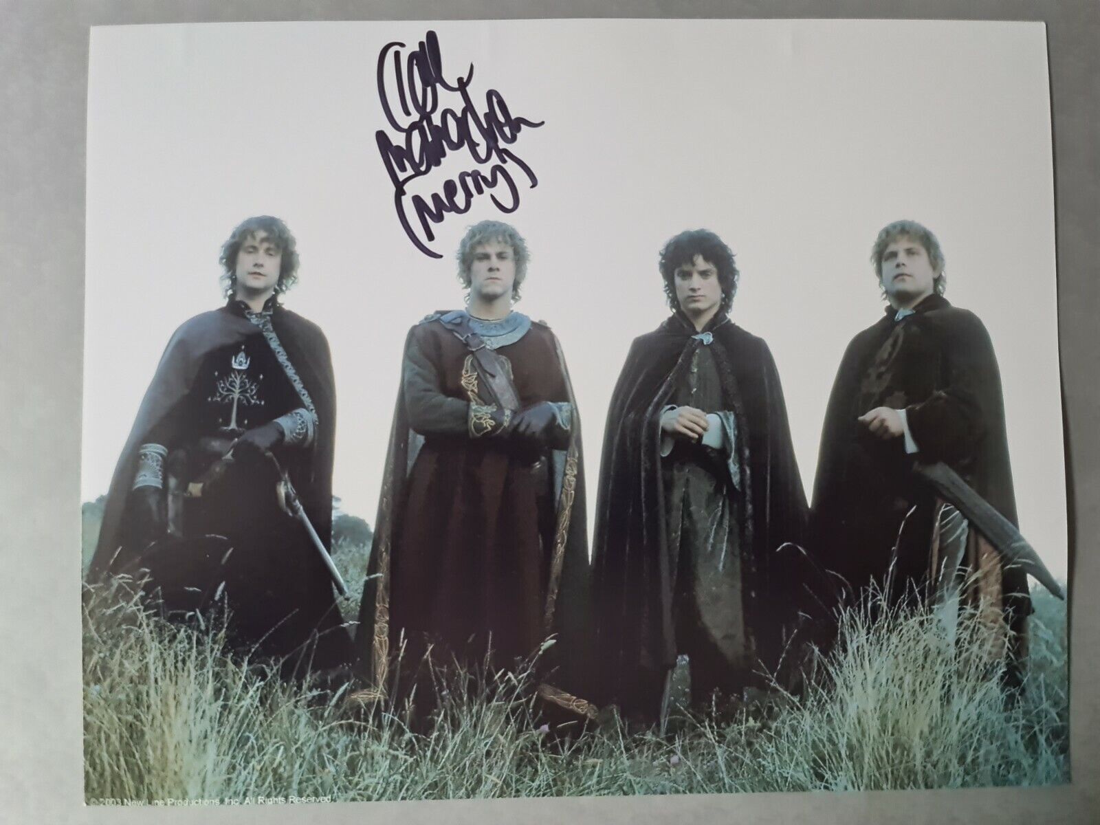 DOMINIC MONAGHAN AUTOGRAPH The Lord Of The Rings Merry