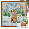 (Multi Style)Butterfly-Partial Embroidery 2 Strands 14CT Stamped Cross Stitch-45*35CM