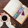 DIY Special Shaped Diamond Painting Leather Tassel Bookmark Creative Crafts